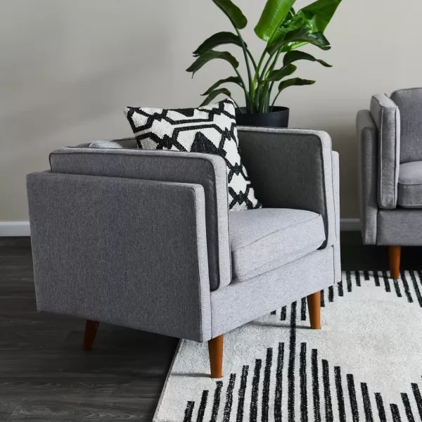 Creative CoOp Atley High Sided Armchair Sofas WheatGrey