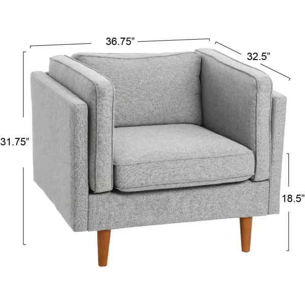 Creative CoOp Atley High Sided Armchair Sofas WheatGrey