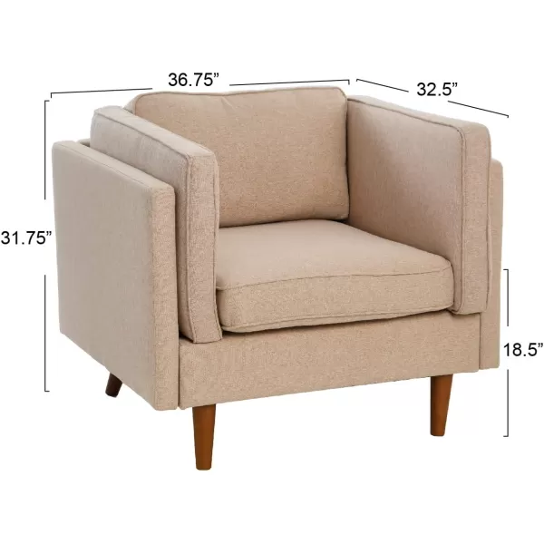 Creative CoOp Atley High Sided Armchair Sofas WheatWheat