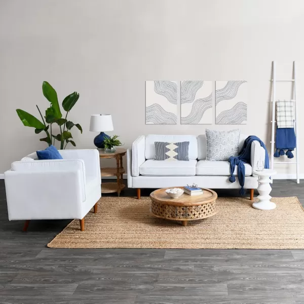 Creative CoOp Atley High Sided Armchair Sofas WheatWhite