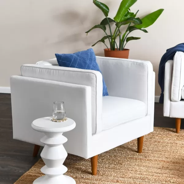 Creative CoOp Atley High Sided Armchair Sofas WheatWhite