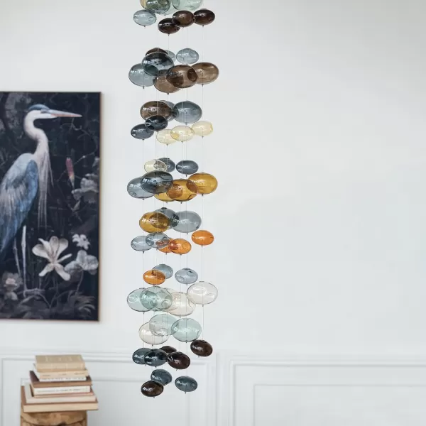Creative CoOp Azure Bubbles HandBlown Garland BlueBlue