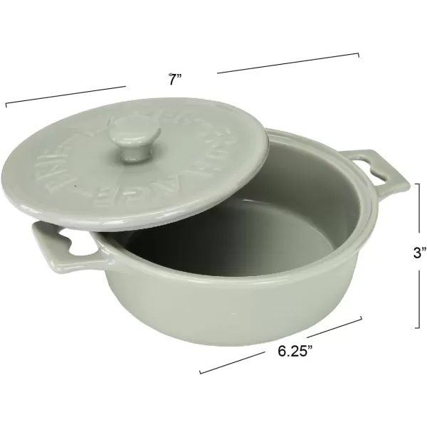 Creative CoOp Brie Bakers with Lids ampamp Wood Spreaders Set of 2 Colors
