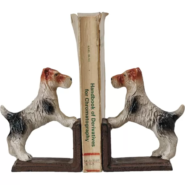 Creative CoOp Cast Metal Jack Russell Terrier Bookends Multicolor