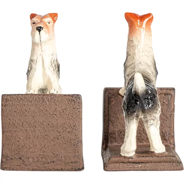 Creative CoOp Cast Metal Jack Russell Terrier Bookends Multicolor