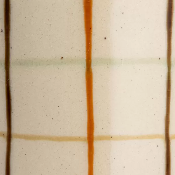 Creative CoOp Checkered Charm Stoneware Taper Holders MulticolorPitcher