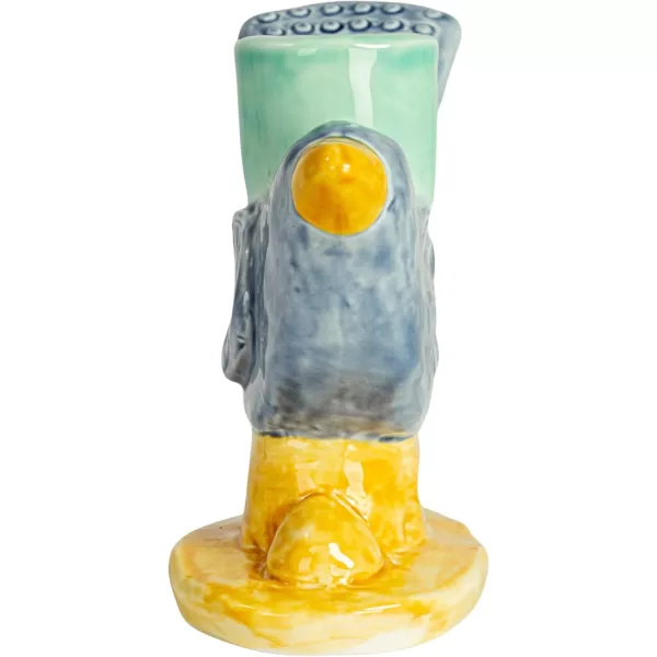 Creative CoOp Chirpy Elegance Stoneware Taper Holder Multicolor