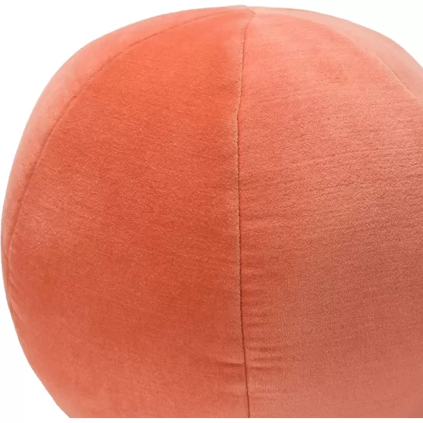 Creative CoOp Cotton Slub Orb Pillow 10quot L x 10quot W x 4quot H TangerinePink
