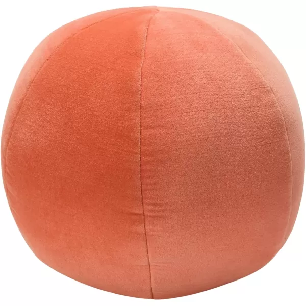 Creative CoOp Cotton Slub Orb Pillow 10quot L x 10quot W x 4quot H TangerinePink