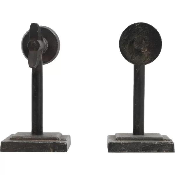 Creative CoOp Decorative Cast Metal Arrow Bookends Gold Set of 2Bronze