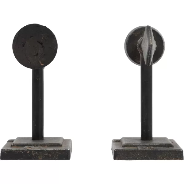 Creative CoOp Decorative Cast Metal Arrow Bookends Gold Set of 2Bronze