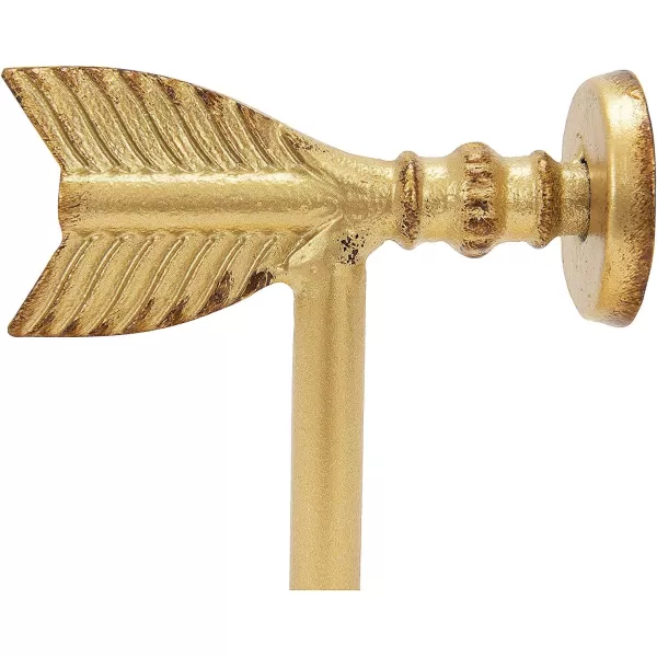 Creative CoOp Decorative Cast Metal Arrow Bookends Gold Set of 2Gold