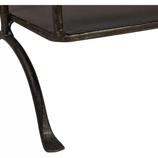 Creative CoOp Decorative Metal 2 Tier Tray with Handle