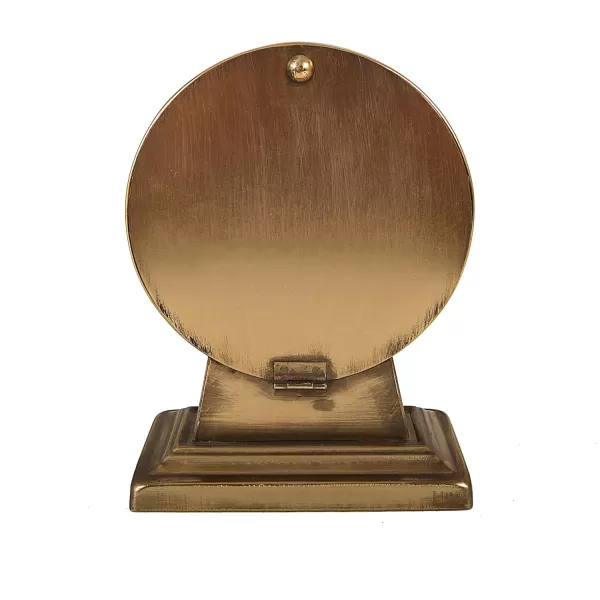 Creative CoOp Decorative Metal Mantel Clock Gold FinishGold Finish