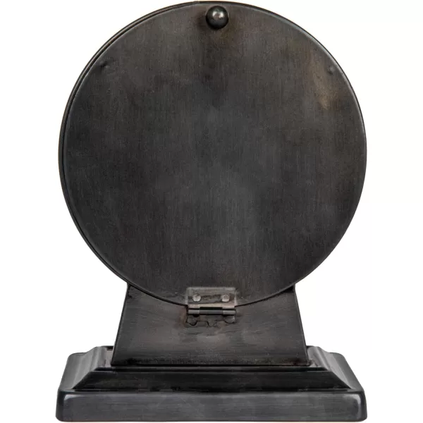 Creative CoOp Decorative Metal Mantel Clock Gold FinishGunmetal Black