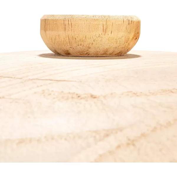 Creative CoOp Decorative Natural Paulownia Wood Container with LidNatural