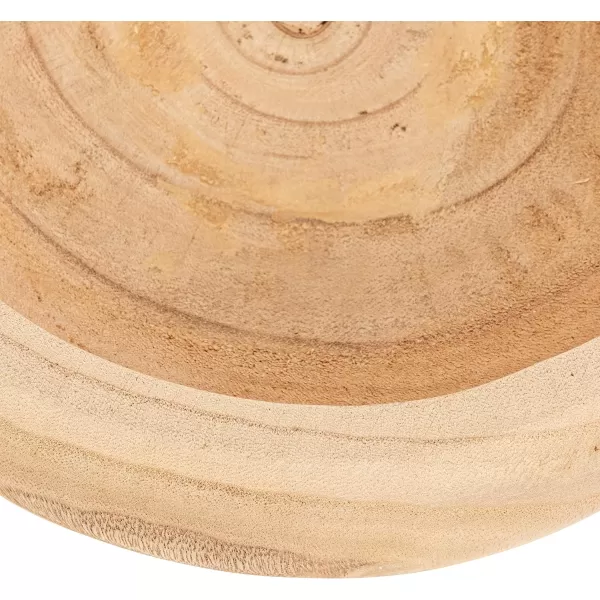 Creative CoOp Decorative Natural Paulownia Wood Container with LidNatural