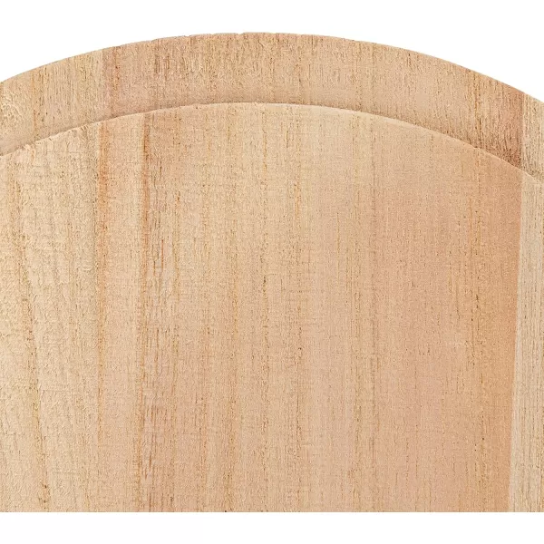 Creative CoOp Decorative Natural Paulownia Wood Container with LidNatural