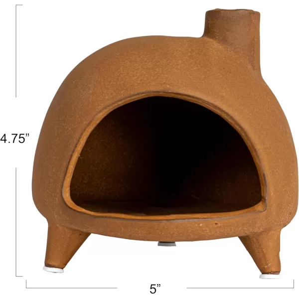 Creative CoOp Decorative Stoneware Incense Chimney TerraCotta