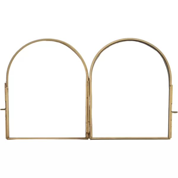 Creative CoOp Elegant Brass and Glass Arched Photo Frame Brass ColorHolds 5 x 612