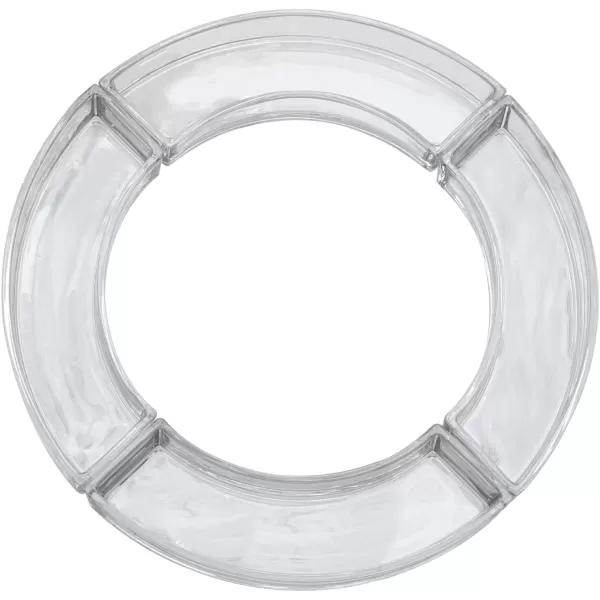 Creative CoOp Elegant Curved Glass Dish and Votive Holder Clear
