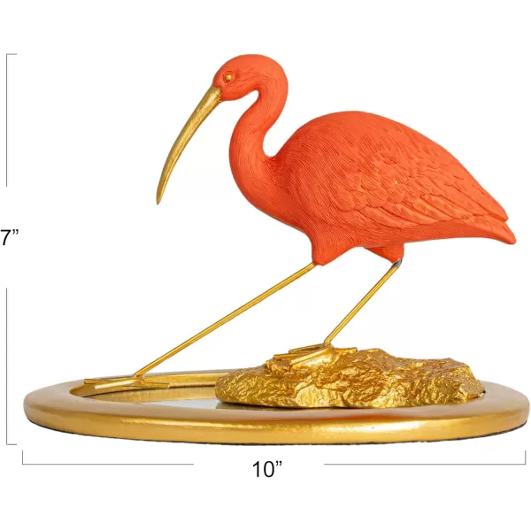 Creative CoOp Elegant Ibis Reflection Figurine Multicolor