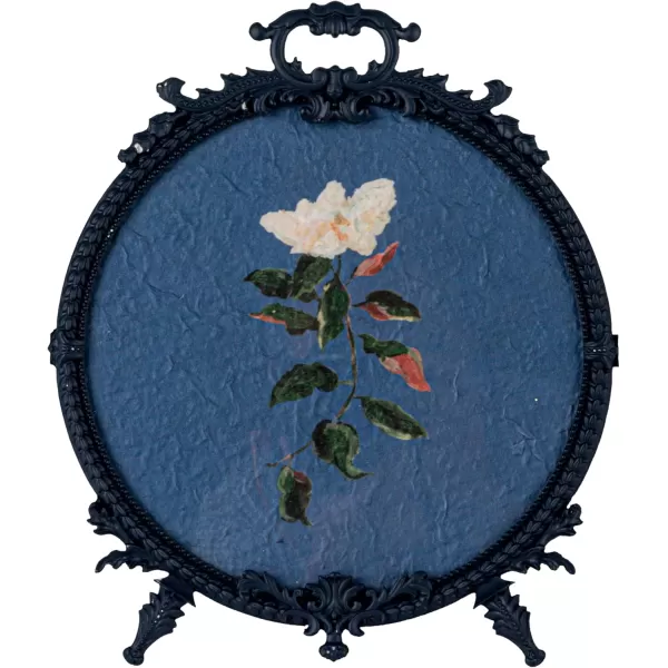 Creative CoOp Floral Elegance Pewter Frame Blue