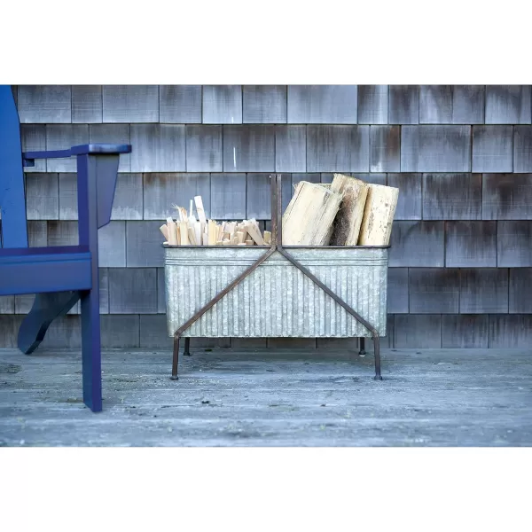 Creative CoOp Iron BucketPlanter on Stand