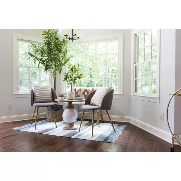Creative CoOp Mango Wood ampamp Metal Round Pedestal Table