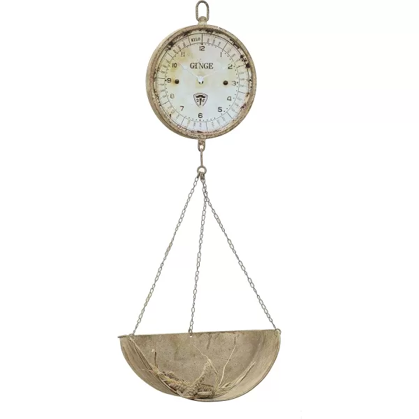 Creative CoOp Metal Reproduction of Hanging Produce Scale Clock