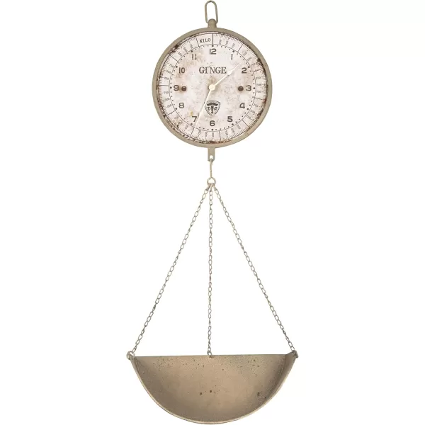 Creative CoOp Metal Reproduction of Hanging Produce Scale Clock