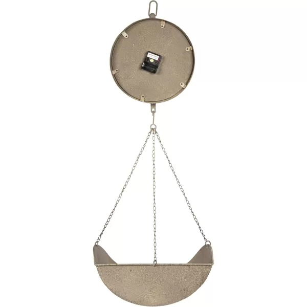 Creative CoOp Metal Reproduction of Hanging Produce Scale Clock