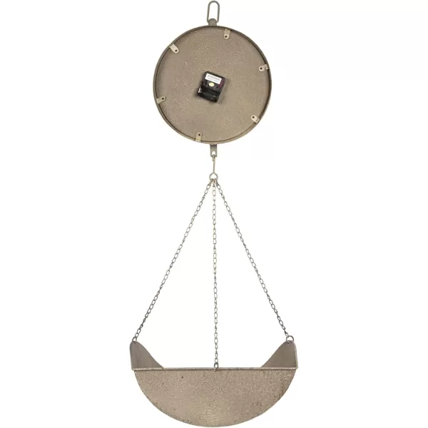 Creative CoOp Metal Reproduction of Hanging Produce Scale Clock