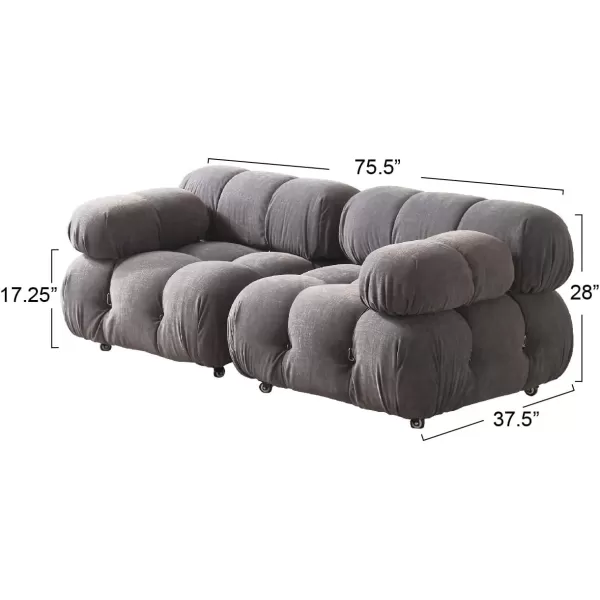 Creative CoOp Mimosa Modular Bread Sofas GreyGrey