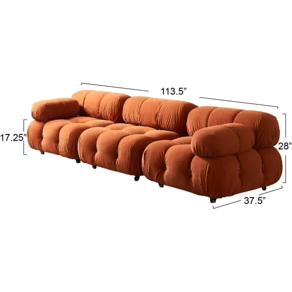 Creative CoOp Mimosa Modular Bread Sofas GreyRust