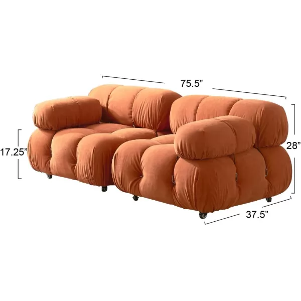 Creative CoOp Mimosa Modular Bread Sofas GreyRust