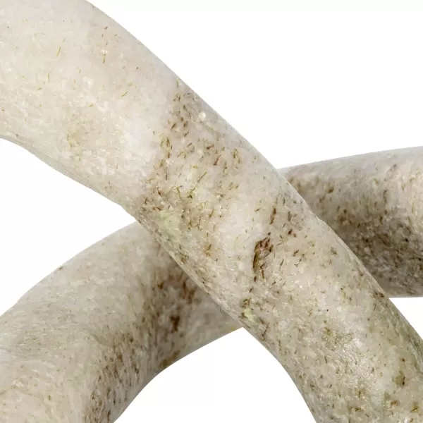 Creative CoOp Modern Marble Link Knot Black Accent DecorBeige