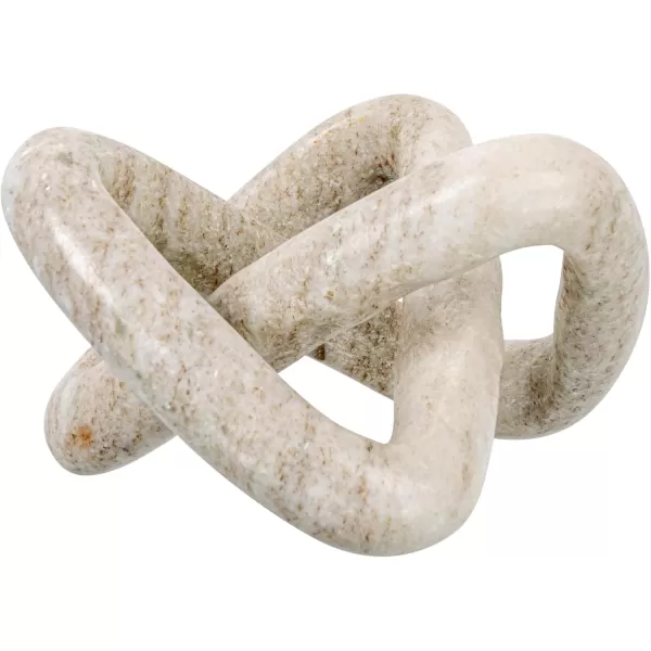 Creative CoOp Modern Marble Link Knot Black Accent DecorBeige