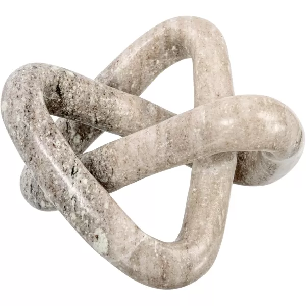 Creative CoOp Modern Marble Link Knot Black Accent DecorBeige