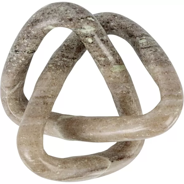 Creative CoOp Modern Marble Link Knot Black Accent DecorBeige