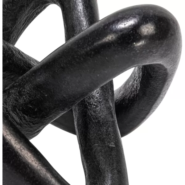 Creative CoOp Modern Marble Link Knot Black Accent DecorBlack
