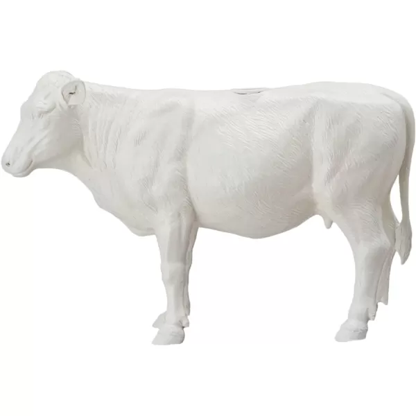 Creative CoOp Pastoral Elegance Sheep Taper Holder WhiteCow