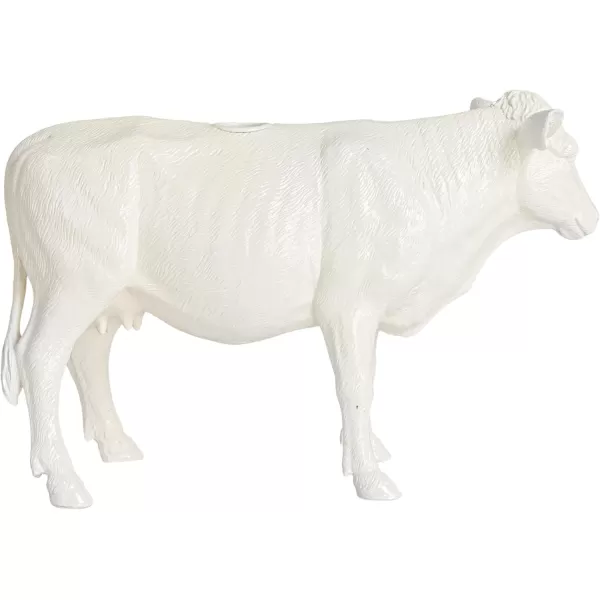 Creative CoOp Pastoral Elegance Sheep Taper Holder WhiteCow