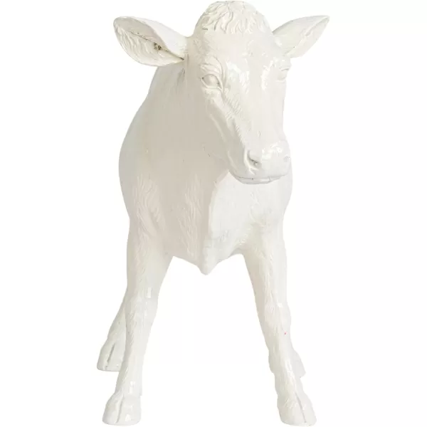 Creative CoOp Pastoral Elegance Sheep Taper Holder WhiteCow