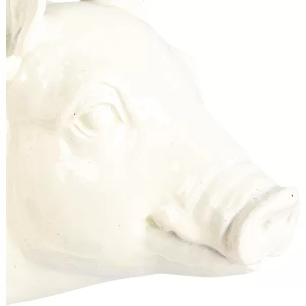 Creative CoOp Pastoral Elegance Sheep Taper Holder WhitePig