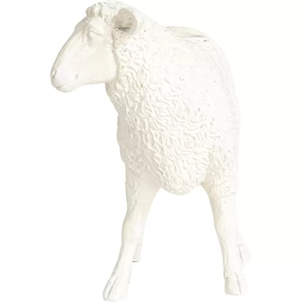 Creative CoOp Pastoral Elegance Sheep Taper Holder WhiteSheep