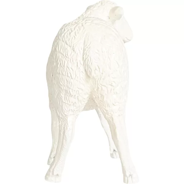 Creative CoOp Pastoral Elegance Sheep Taper Holder WhiteSheep
