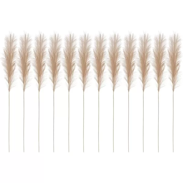 Creative CoOp Polyester Bristle Grass Branch Set of 12 Faux Botanical Wheat 12Cream