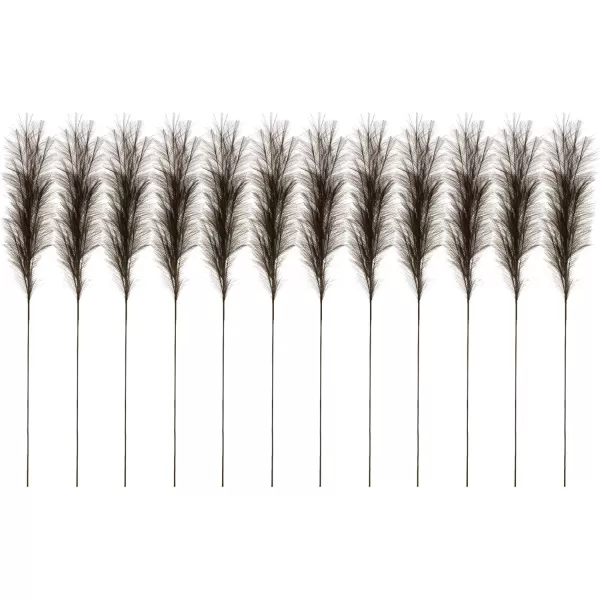 Creative CoOp Polyester Bristle Grass Branch Set of 12 Faux Botanical Wheat 12Grey