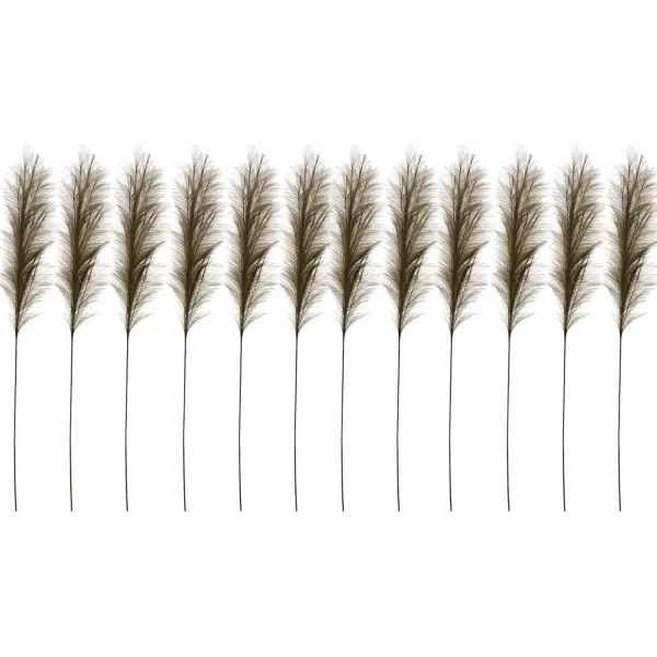 Creative CoOp Polyester Bristle Grass Branch Set of 12 Faux Botanical Wheat 12Olive